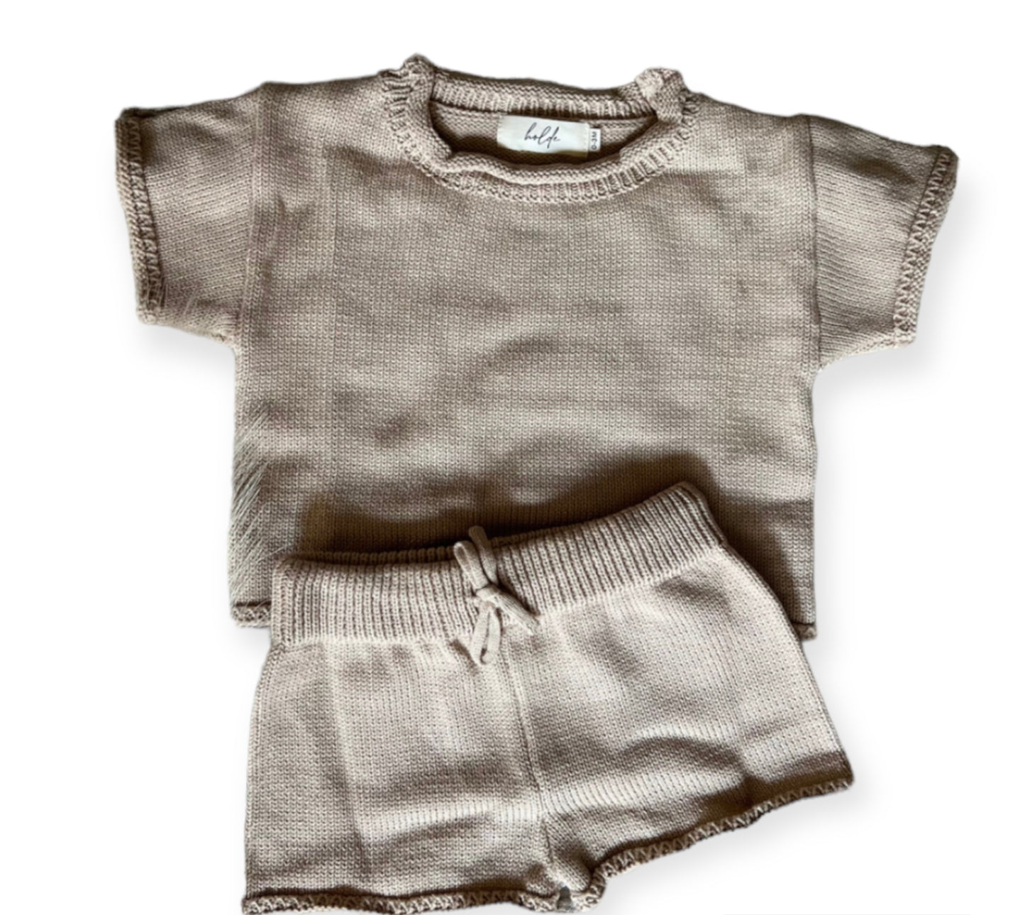 Tan Knit Set