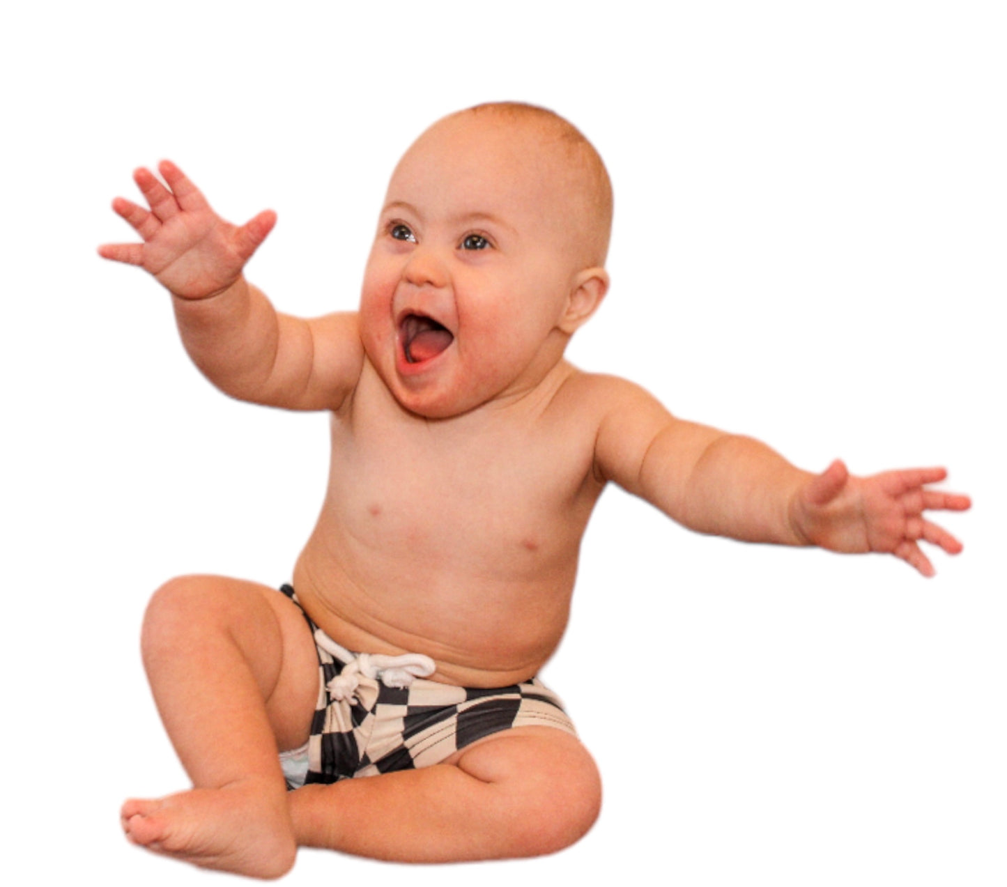 Wavy Horizon Swim Shorts