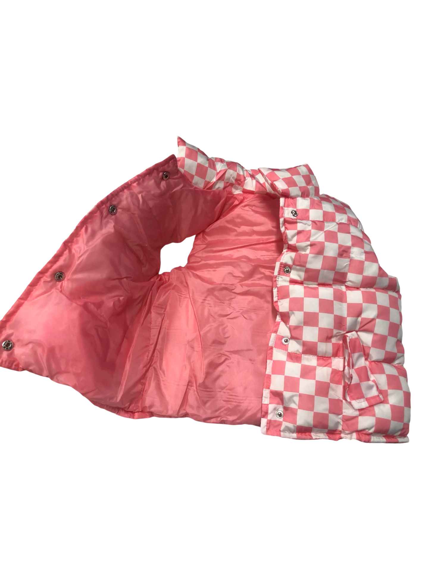 Pink Checker Vest