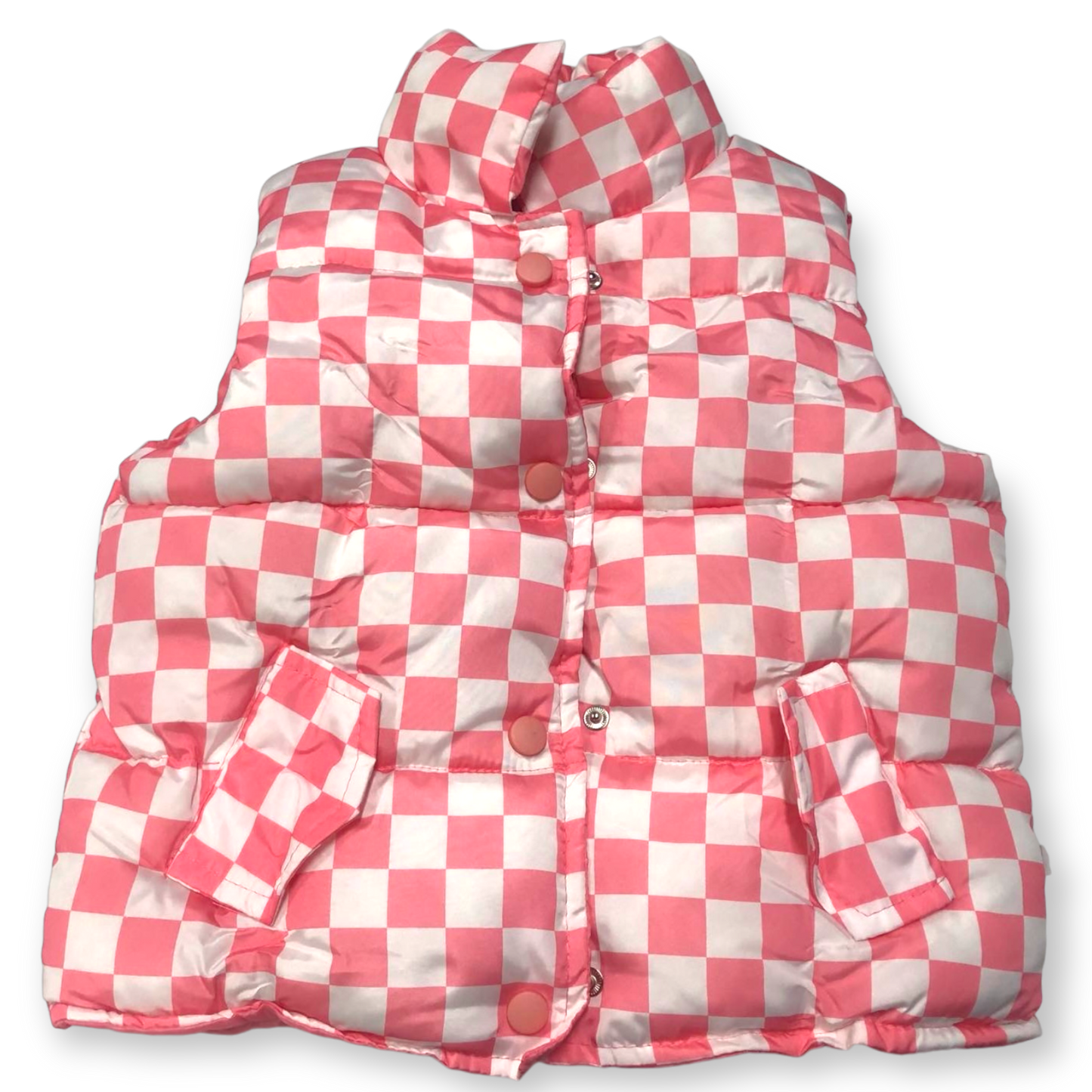 Pink Checker Vest