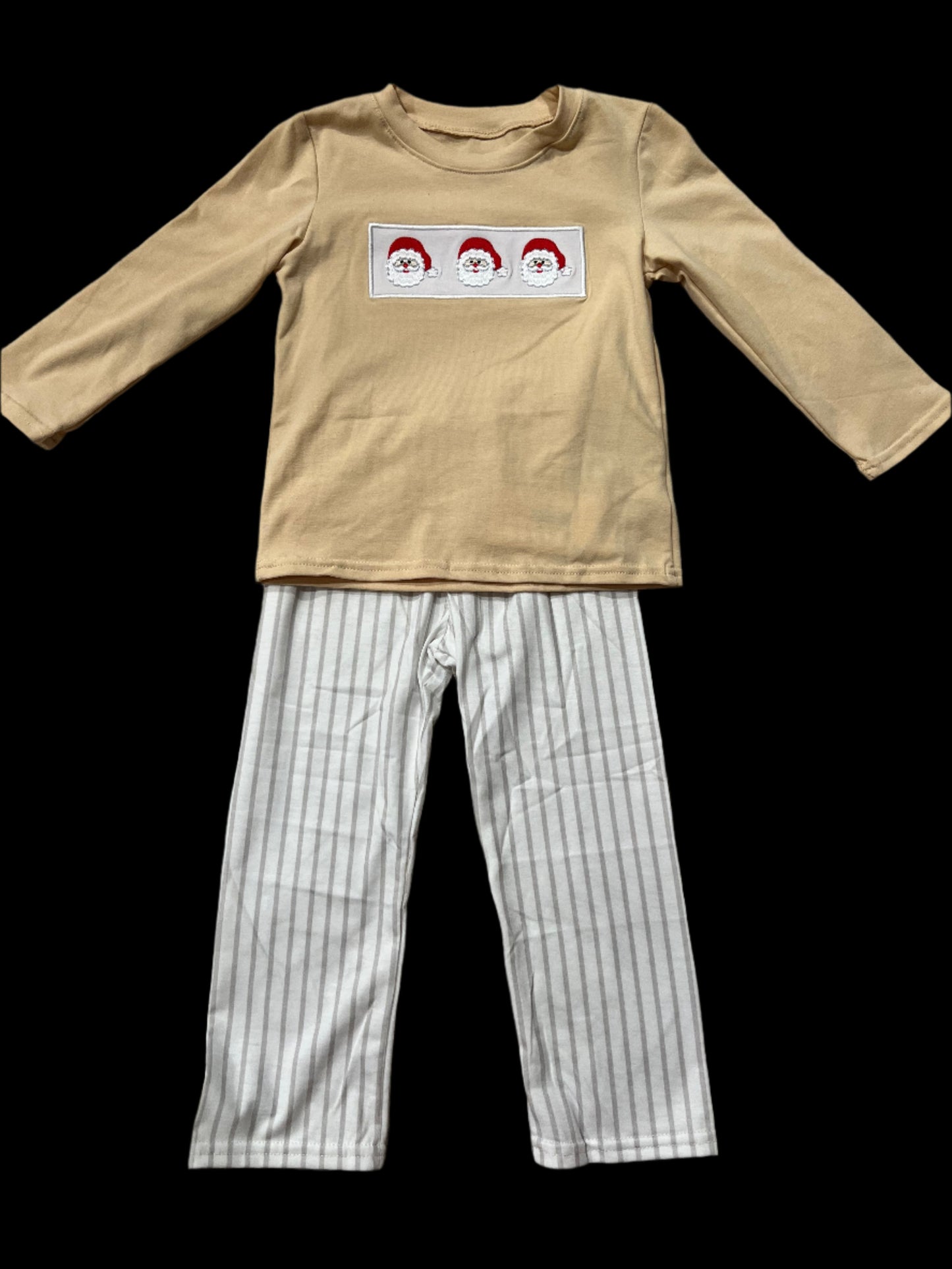 Santa Stripped Pants Set
