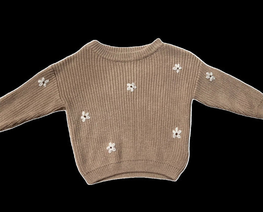 Daisy Embroidered Sweater