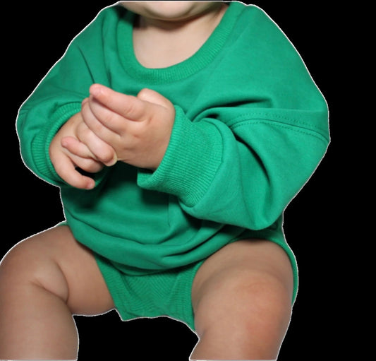 Green Crewneck & Bike Short