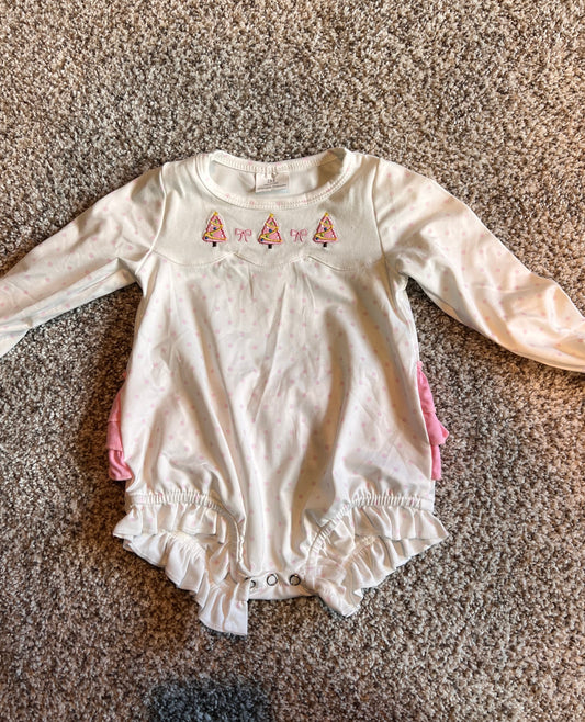Pink Christmas Ruffle Bubble