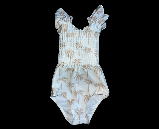 Palm Breeze Smocked Swimsuit