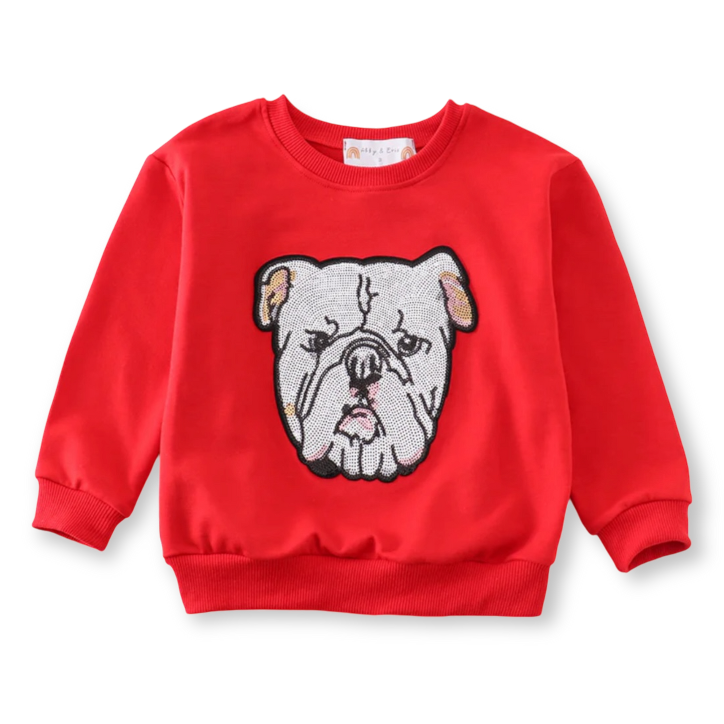 Sequin Bulldog Crew